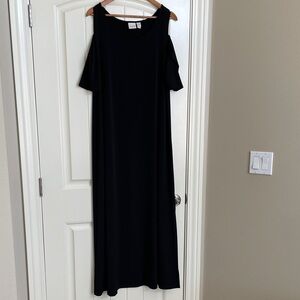 Chico’s Black Maxi Cold Shoulder Dress